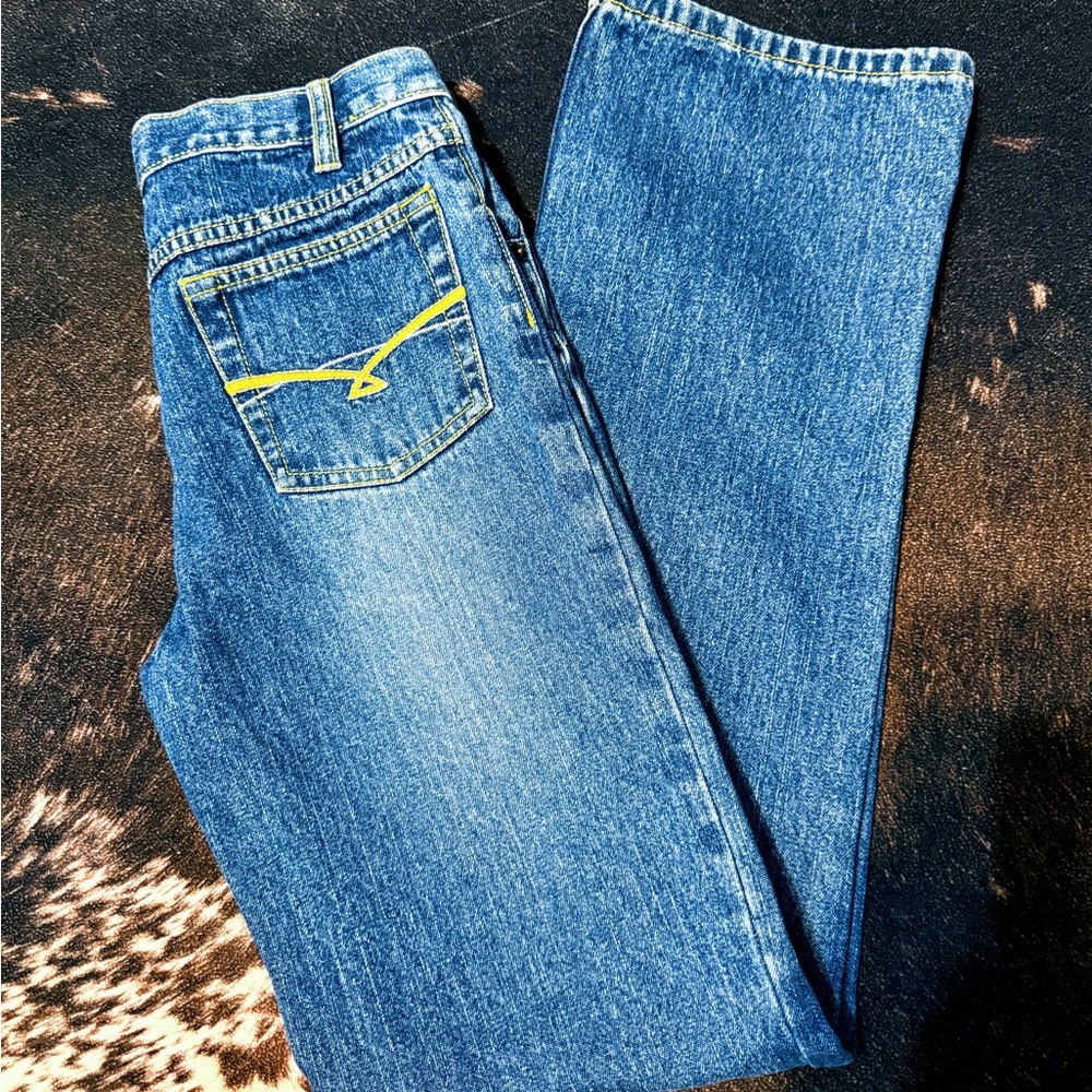 Vintage Bootcut Cruel Girl Blue Jeans Girls 14 Slim Rodeo, Barrel Racing 26x29